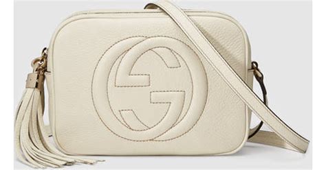 gucci disco bag white|Gucci soho disco discount.